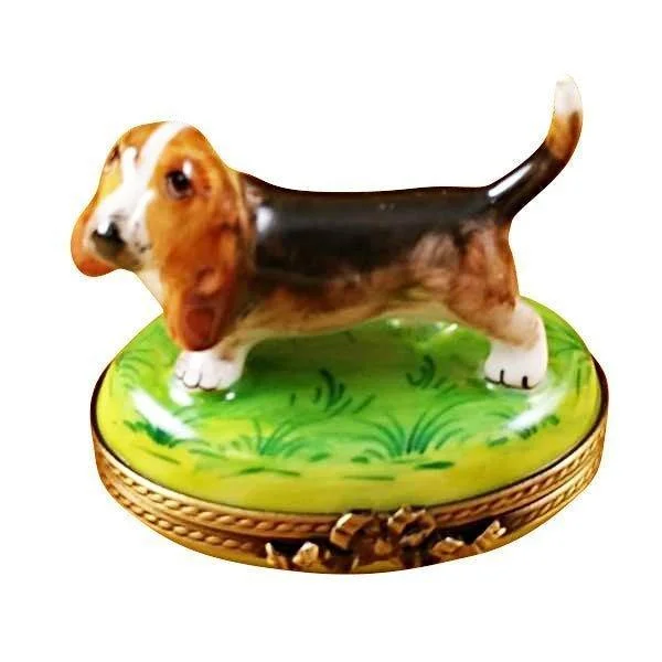 Bassett Hound Dog limoges box