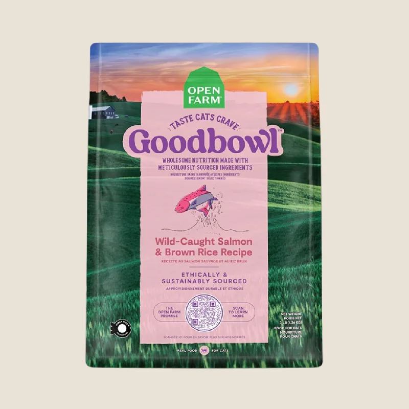 MSPCA Donation - Open Farm - Goodbowl Wild-Caught Salmon & Brown Rice Recipe for Cats