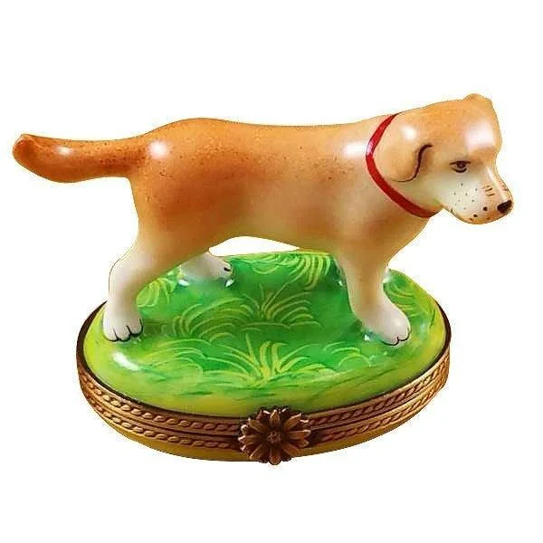 Standing Blond Labrador Figurine