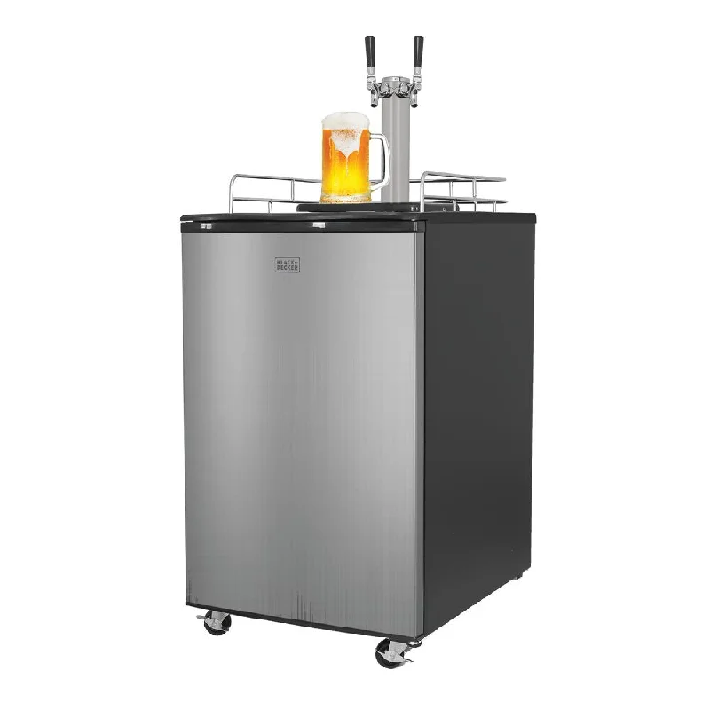 Dual Tap Beer Kegerator Machine For Home, 6.1 Cu. Ft.