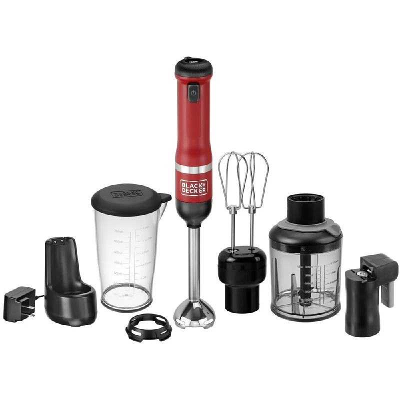 kitchen wand™ Cordless Blender 4 in1 Kitchen Multi-tool, Red