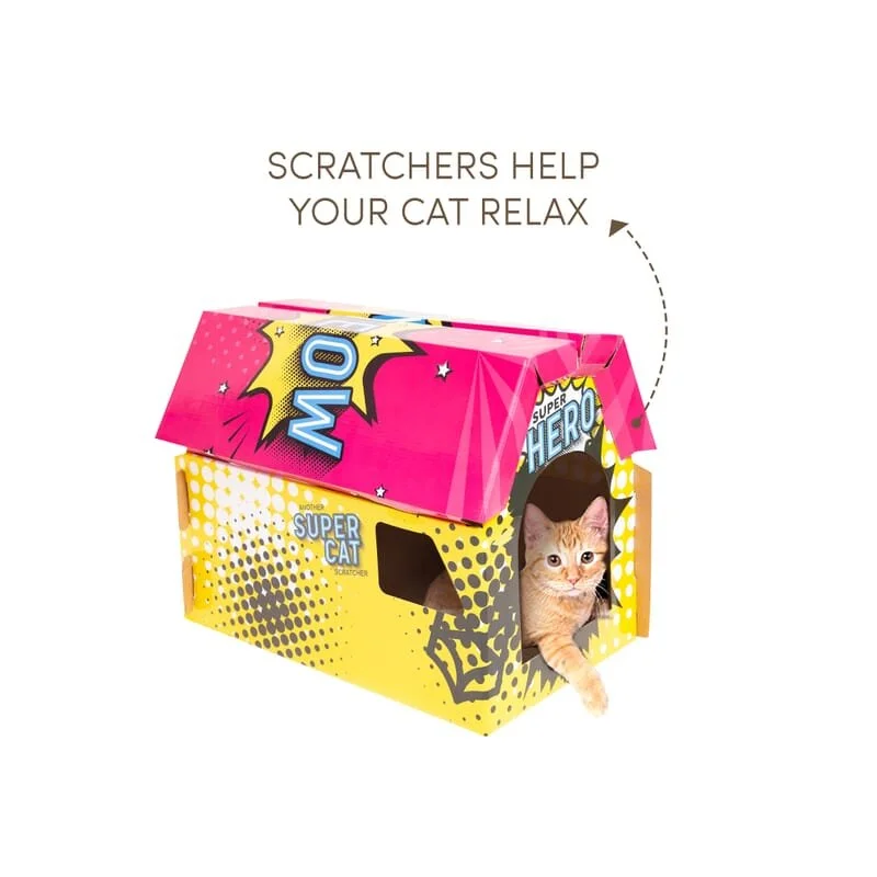 Fofos Comic House Cat Scratcher