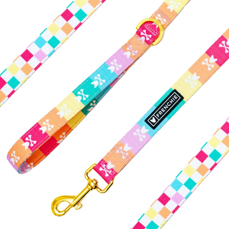 Frenchie Comfort Leash - Rainbow Bad to the Bone