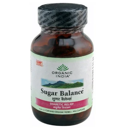 Organic India Sugar Balane 60 Capsules Bottle