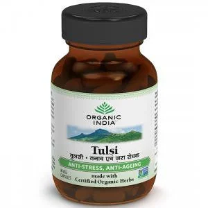 Organic India Tulsi 60 Capsules Bottle