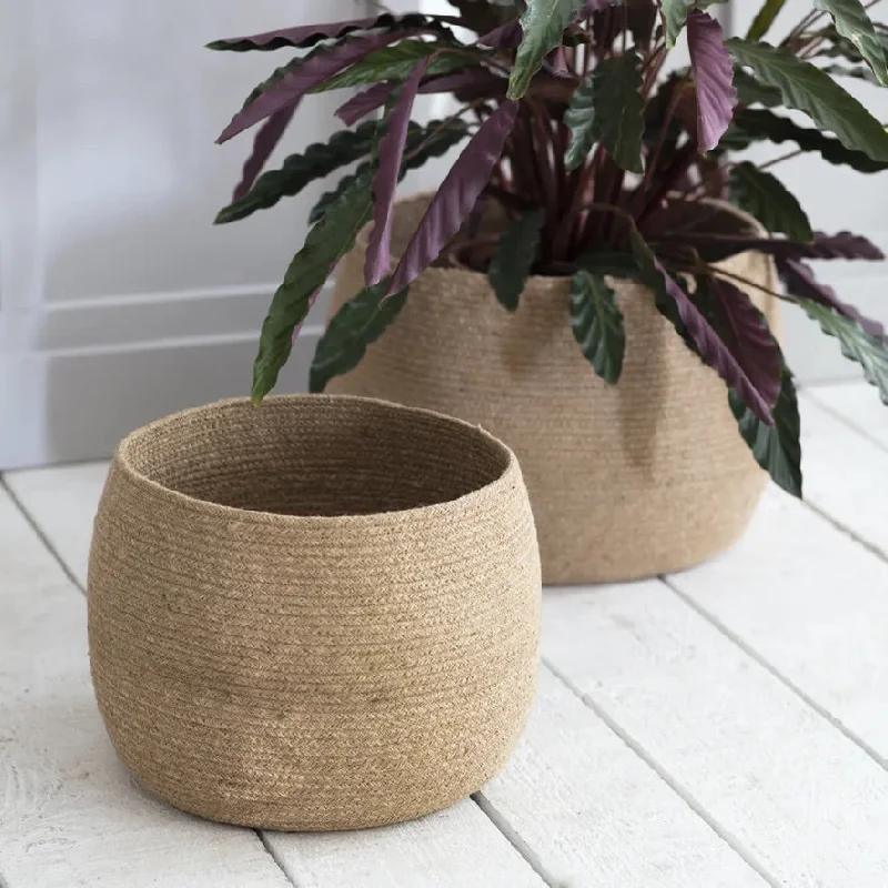 Rounded Jute Pot - 2 Sizes