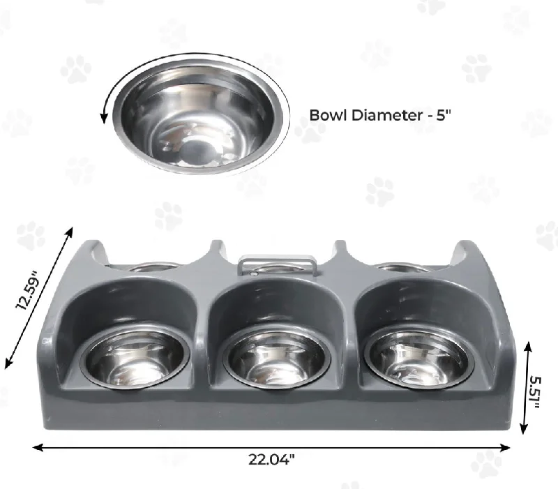 Six Bowl Feeder Station