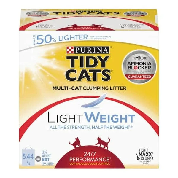 Tidy Cats LightWeight 24/7 Performance Clumping Multi-Cat Litter, 5.44kg