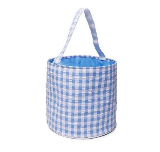 Zsa Zsa & Lolli Easter Basket Blue Gingham