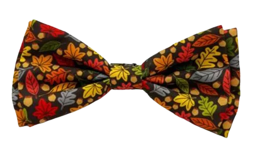 Huxley & Kent Leaves & Nuts Bow Tie