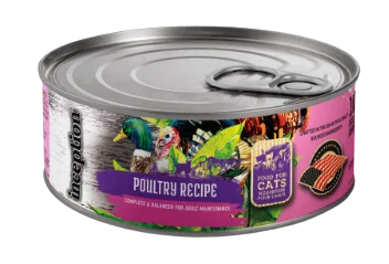 Inception Wet Cat Food Poultry Recipe 5.5oz Can