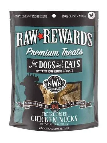 Northwest Natural Raw Rewards - Freeze Dried Chicken Necks 4oz