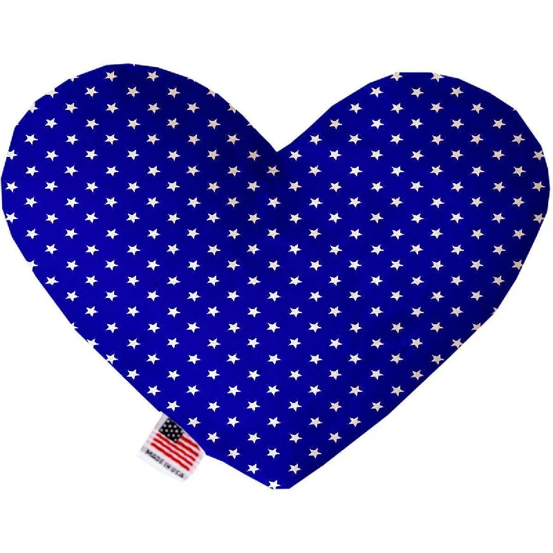 Heart Dog Toy Stuffing Free Blue Stars