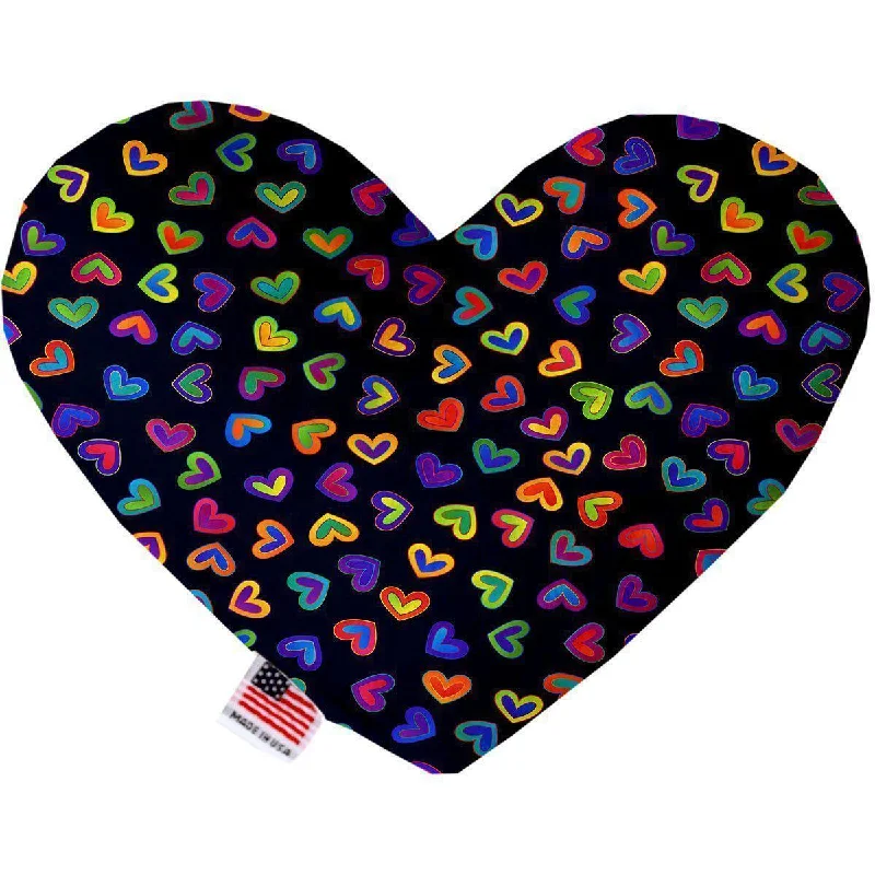 Heart Dog Toy Stuffing Free Bright Hearts