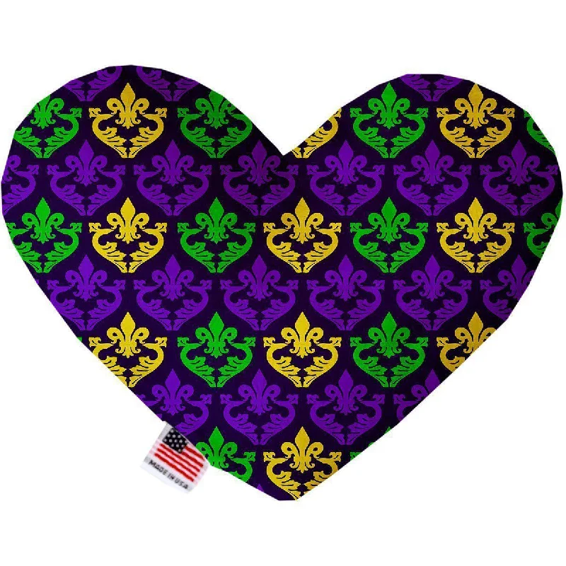 Heart Dog Toy Stuffing Free Classic Fleur De Lis