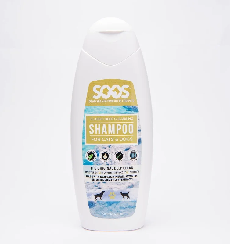 SOOS Natural Dead Sea Classic Deep Cleansing Pet Shampoo For Dogs & Cats 500ml