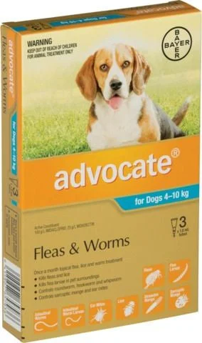 Advocate Flea Treatment For Dogs 4-10kg - 3 Pack