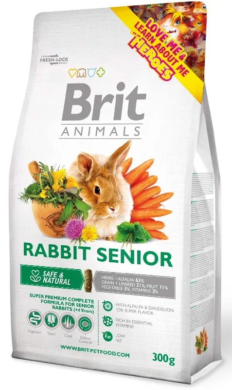 BRIT ANIMALS Rabbit SENIOR, potpuna hrana za starije kuniće