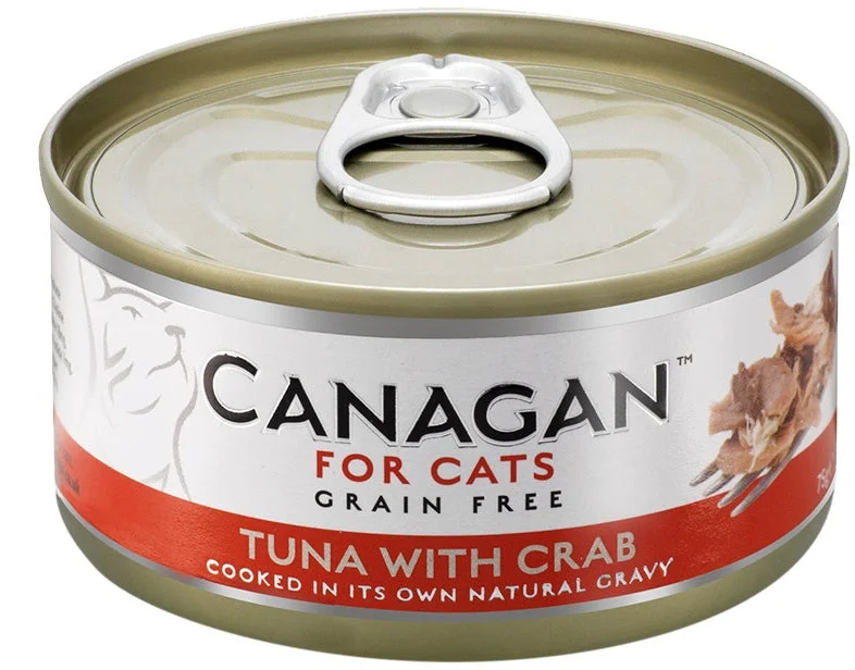 CANAGAN Conservă pentru pisici, cu Ton şi Crab 75g