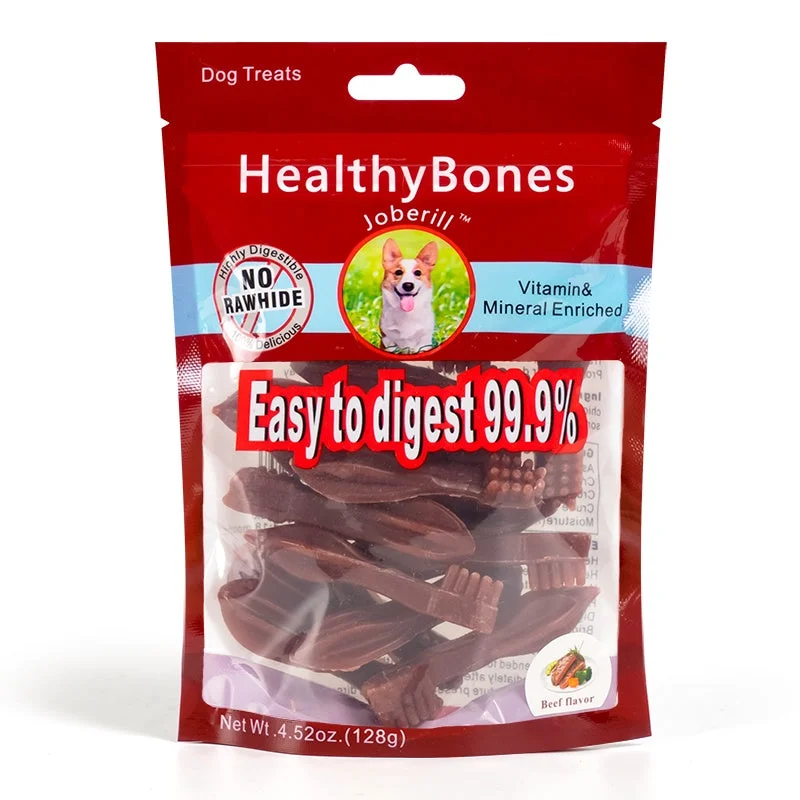 JOBERILL HEALTHY BONES BEEF FLAVOR BRUSH DOG TREATS-128g