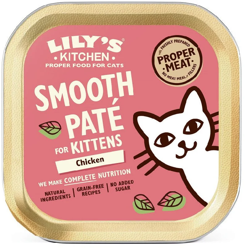 LILY'S KITCHEN Smooth Pat pentru KITTEN, cu Pui 85g