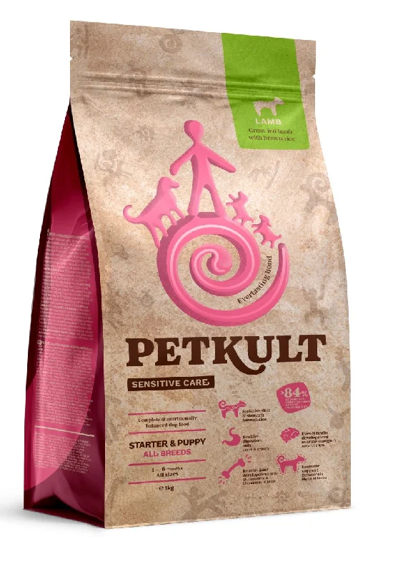 PETKULT Sensitive STARTER&PUPPY, janjetina sa smeđom rižom