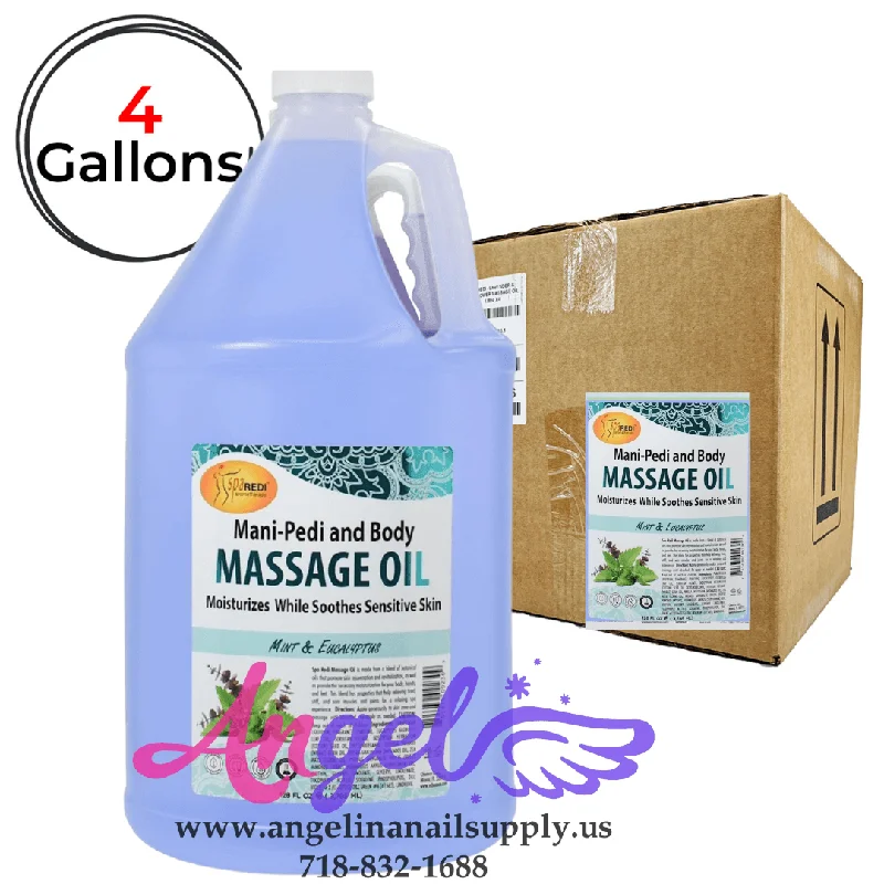 Spa Redi Massage Oil Mint & Eucalyptus (Box/4gal)