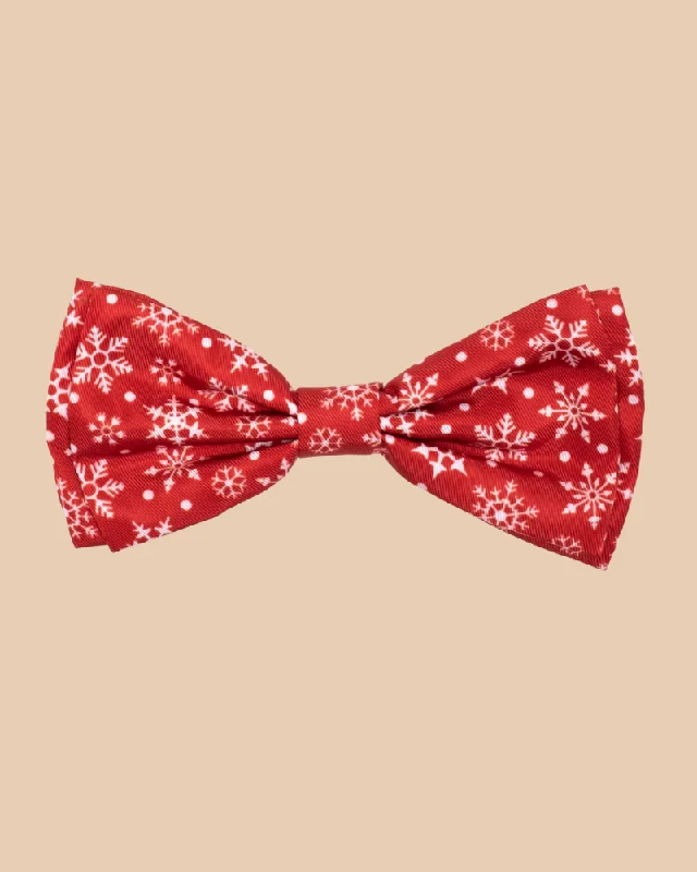 Dignified Dog Bow Tie in Let it Snowflake