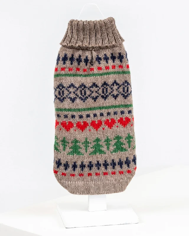 Pine Tree Alpaca Dog Sweater