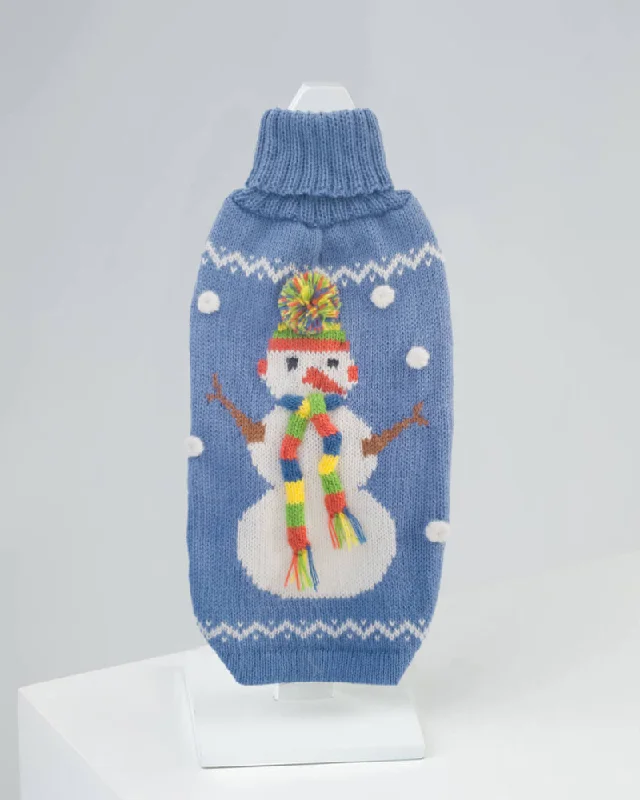 Sydney the Snowman Alpaca Dog Sweater