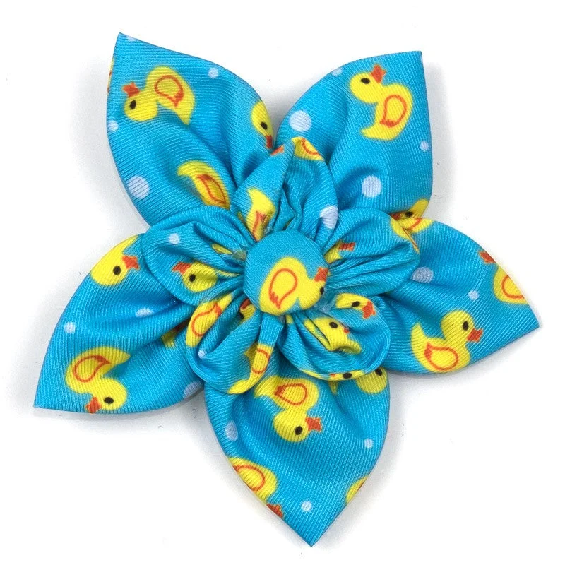 THE WORTHY DOG | Rubber Duck Flower in Light Blue